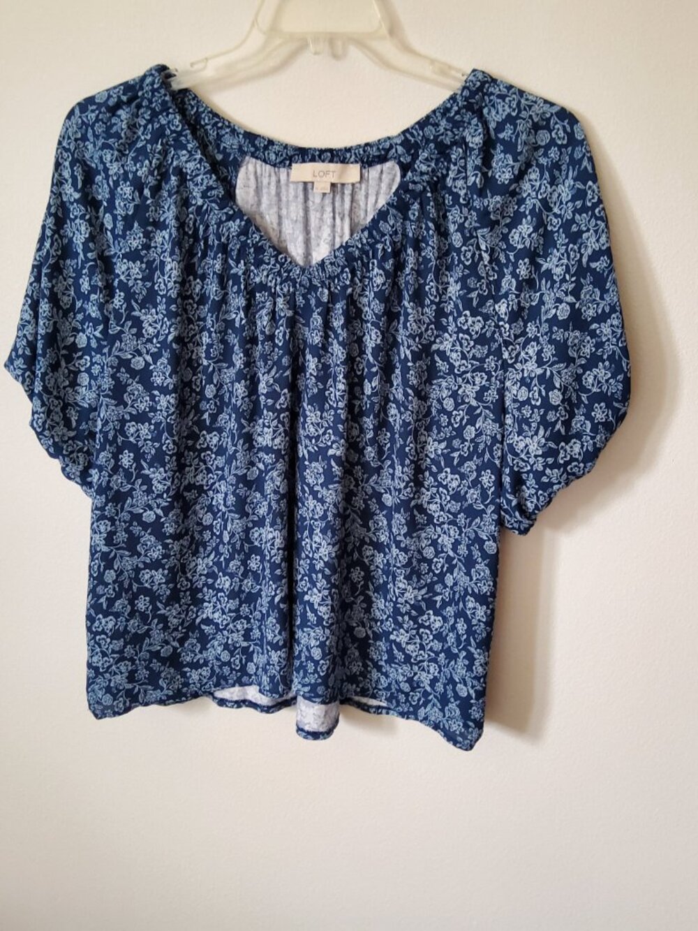 Loft Summer Boho Chic Navy top size XL